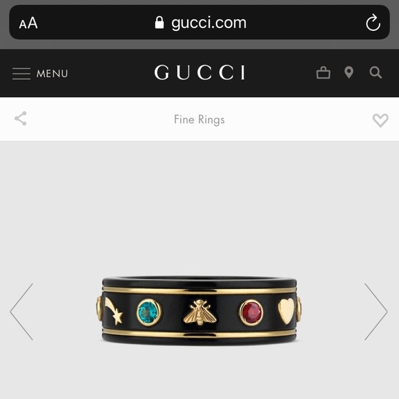 Authentic Gucci Ring - 18karat Gold - Picture 6 of 6